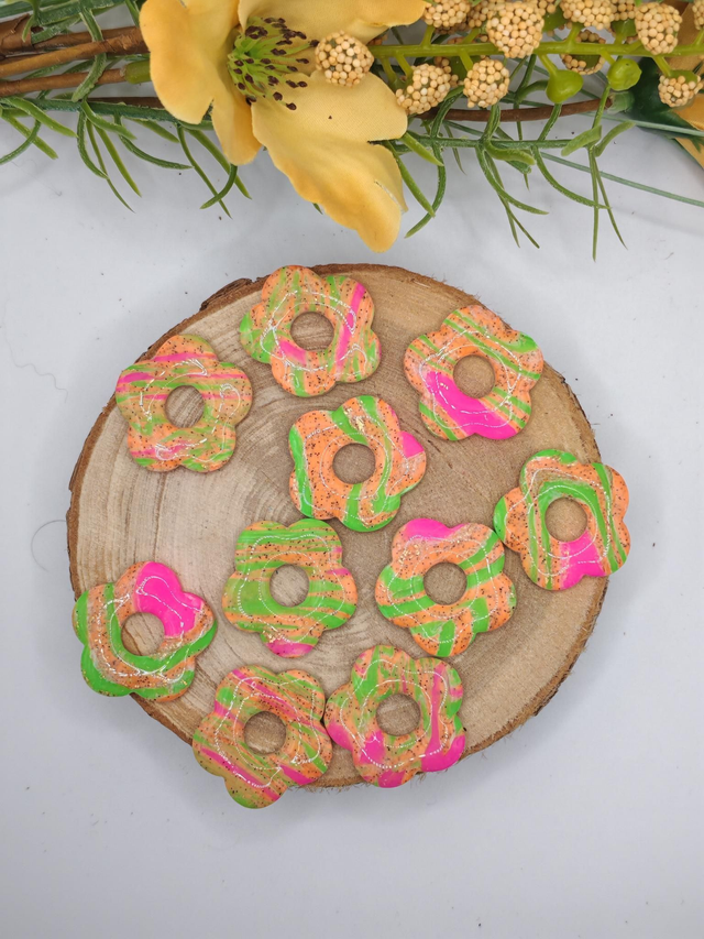 Fleurs Amaya marbré Fluo 