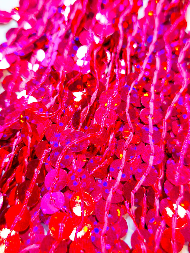 Paljettitupsu pinkki