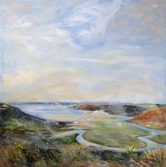 Three Cliffs Bay from Pennard Castle