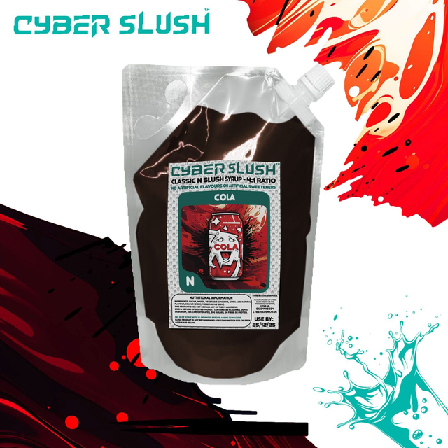 CyberSlush Cola Syrup for Ninja® Slushi - Natural Flavour / Natural Sweetness - 1L