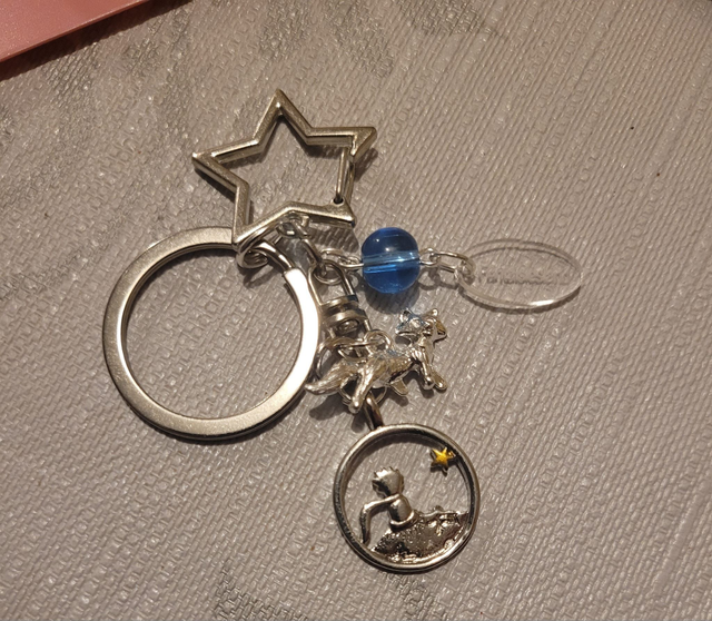 Accroche-clés  argenté - Petit Prince