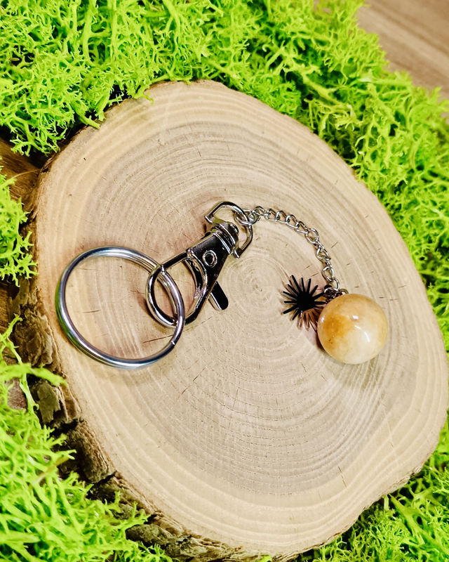 Porte clés / bijou de sac Clé du Soleil - Collection d'été Eclats d'Ame