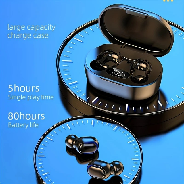 Wireless Earphones with LED Display