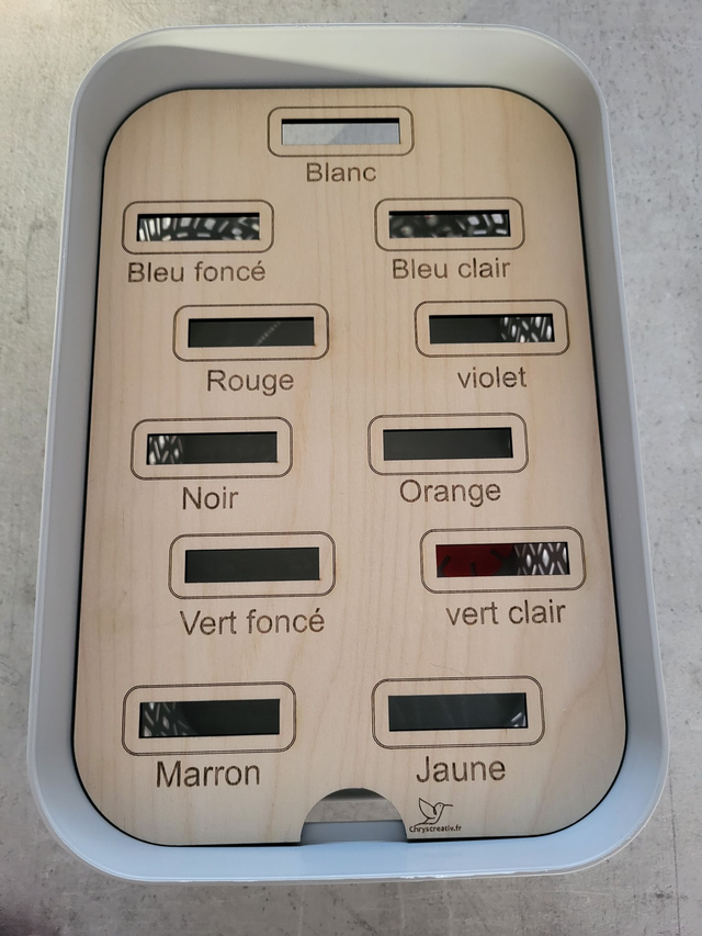 Les couleurs rectangulaire pour bac curver