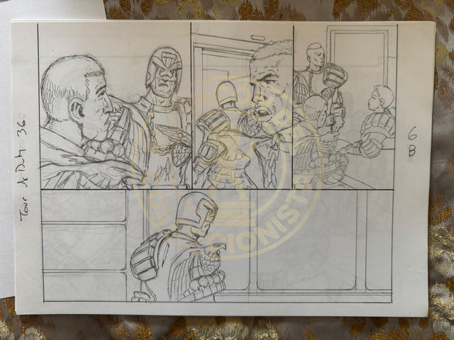 Lamina Original a Lapiz Por Carlos Ezquerra