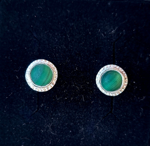 Boucles d&#039;oreilles Malachite