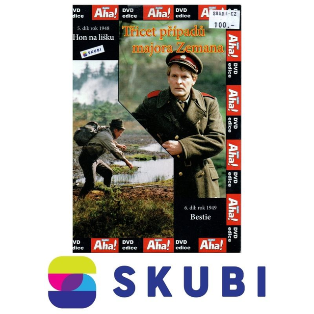 DVD Třicet případů majora Zemana - 5. díl: rok 1948 Hon na lišku + 6. díl: rok 1949 Bestie - česky