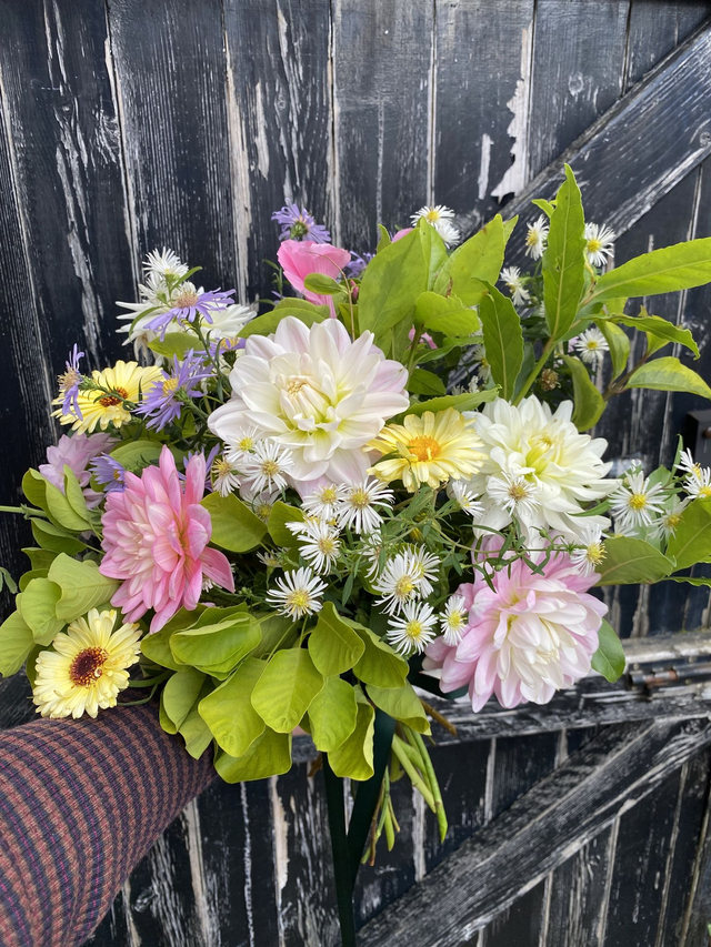 7th August 2025 - Summer hand-tied bouquet workshop - 6pm-8pm - Burton Manor Glasshouse