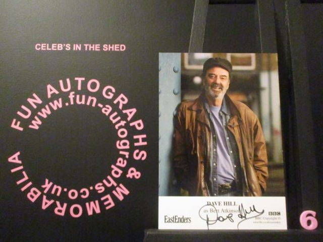Dave Hill (Bert Atkinson) Authentic Autographed EastEnders 6x4 Cast Card (6)