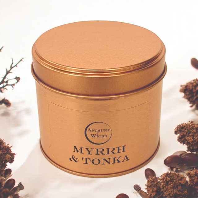 Myrrh &amp; Tonka Soy Wax Candle ~ 165g