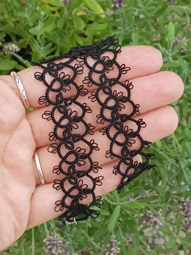 Collier choker en dentelle Sophia - noir