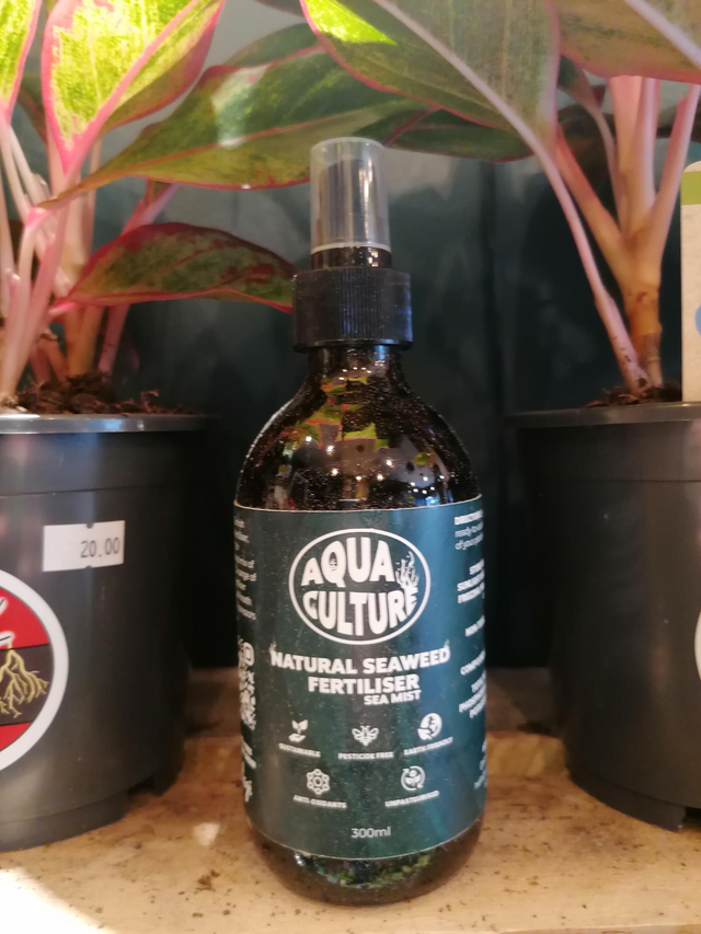 Aquaculture seaweed fertiliser and sea mist
