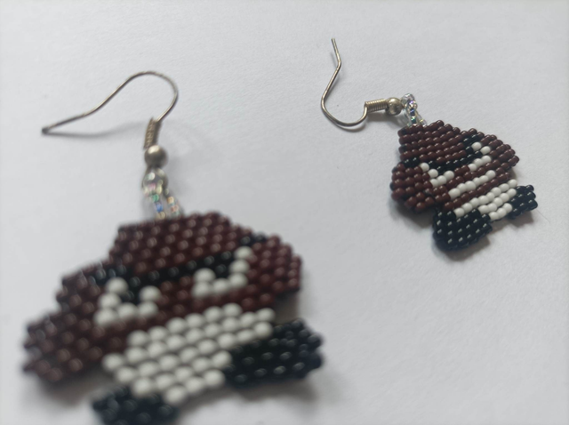boucle d’oreilles goomba Mario