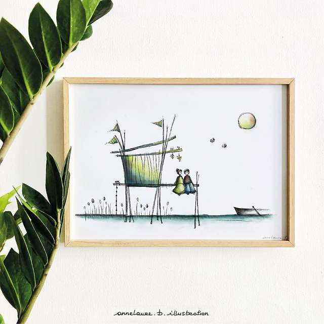 Affiche Cabane sur pilotis