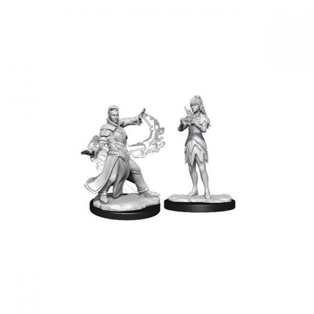 Magic The Gathering: Killian & Dina Unpainted Miniatures