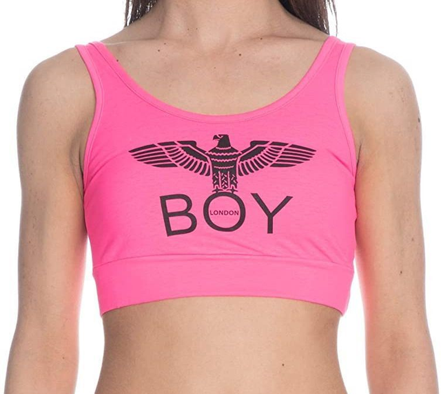 465TT817 - Top BOY London corto e urban con logo stampato- stile casual e sportivo-