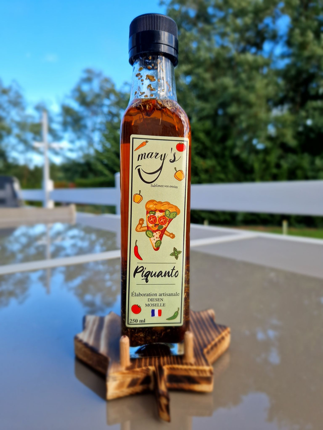 Piquanto 250ml huile parfumée ail confit origan