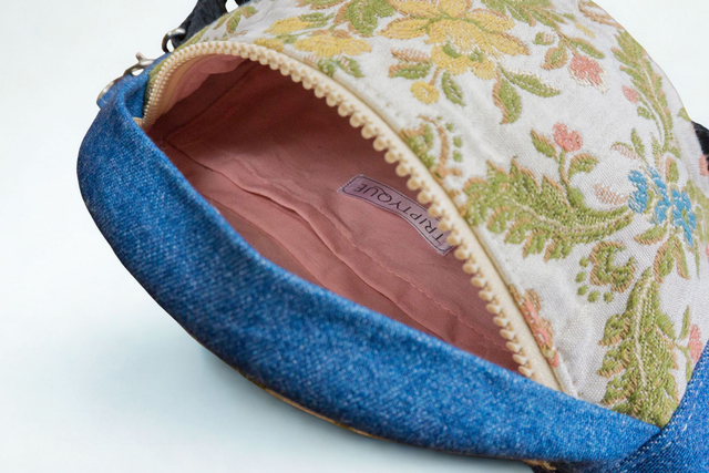 Banane jean et jacquard - S