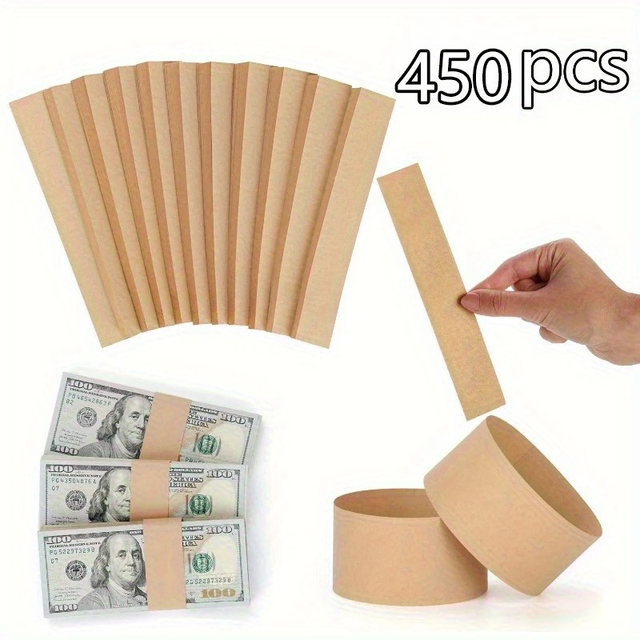  YJHTXBK Self-Adhesive Currency Straps 450pcs