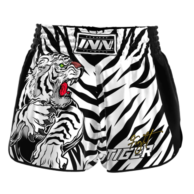 Shorts Muay Thai Tigre Branco