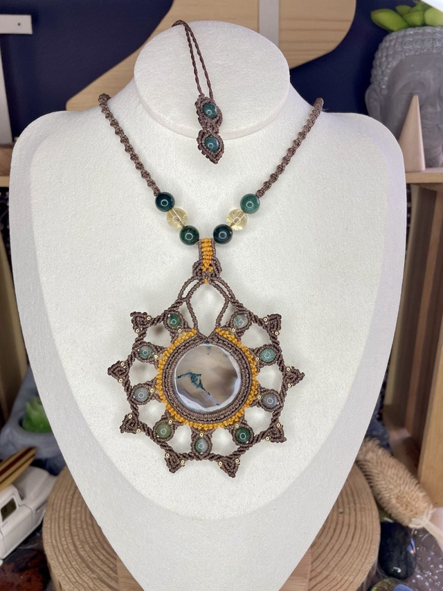 collier Mandala Agate 