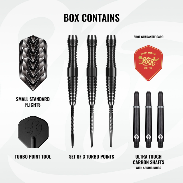 Tribal Weapon 4 Series Steeldarts Set- 90% Tungsten Turbo Points