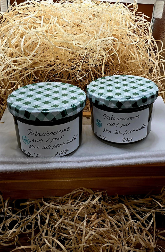 100% iges Pistazienmus, ohne Zucker