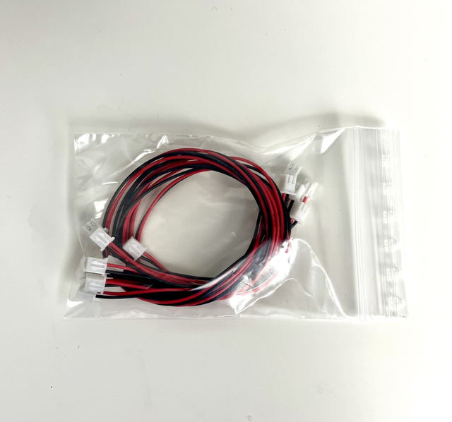 2-Wire JST XH 50cm (Pack of 8)
