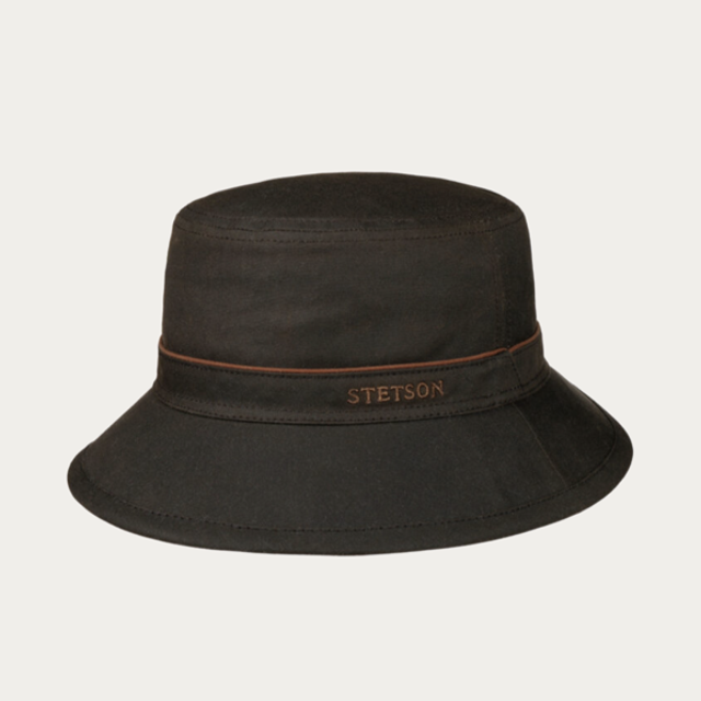 Stetson Bucket Waxed Cotton Dark Brown