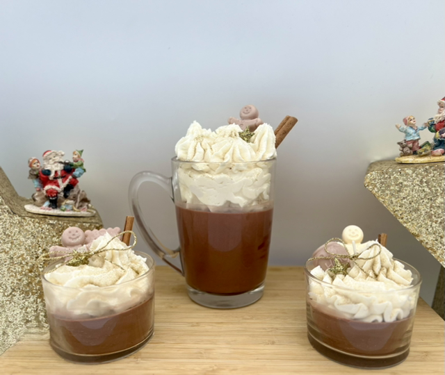 Bougie type chocolat chaud