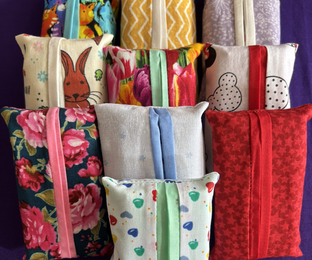 Pocket Tissue Cover/Holder (pack of 10) including tissues in each holder multi pack design will vary