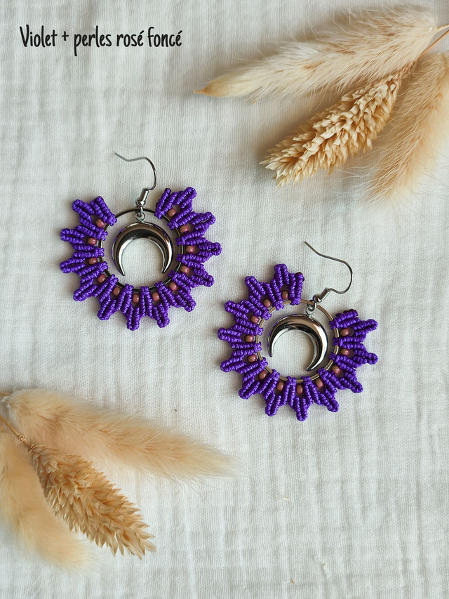 Boucles d'oreilles "LUNA" - Argenté