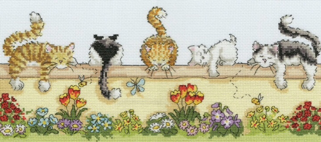 Cats Life cross stitch kit by Bothy Threads