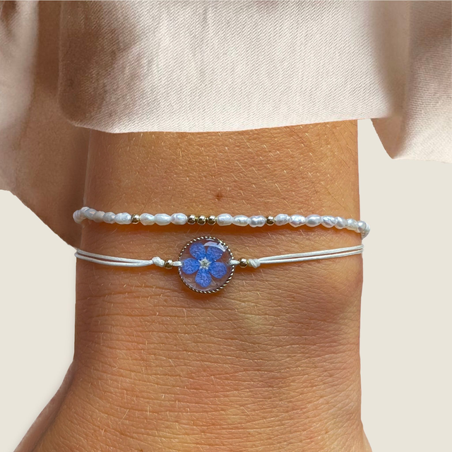 Vergissmeinnicht Armband Perlen