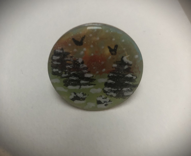 Bague Snow - paysage hivernal