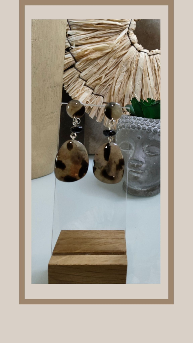 Boucles d&#039;oreilles léopard 