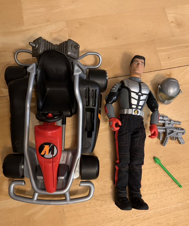 Vintage 2000 Action Man Kart Extreme with Figure