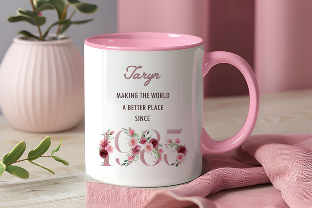 Persoanlised Birthday Year mug