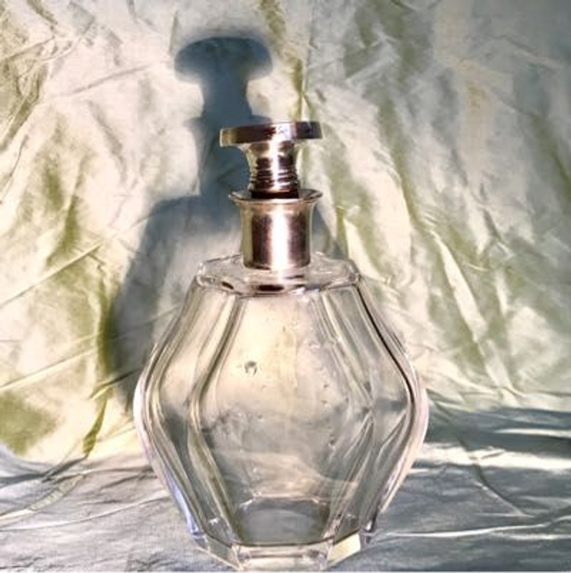 Karaffe Flakon 1920er Jahre Silber Montur