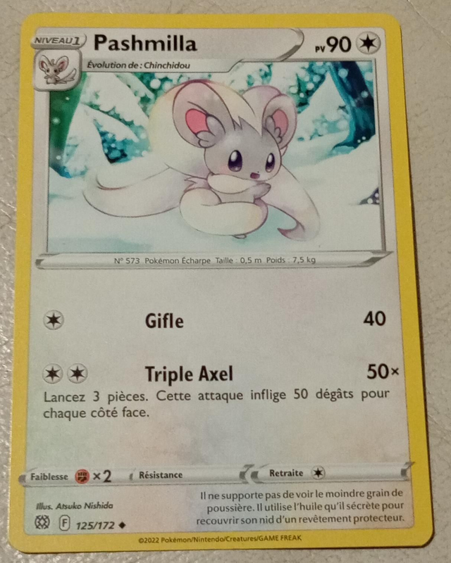 Carte pokémon Pashmilla