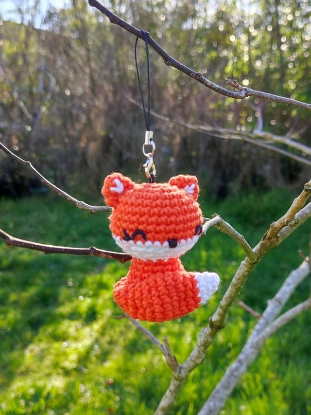 Porte-clé Renard - flamboyant 