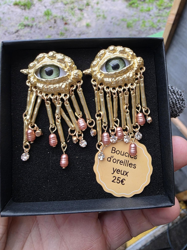 Boucles d'oreilles yeux 