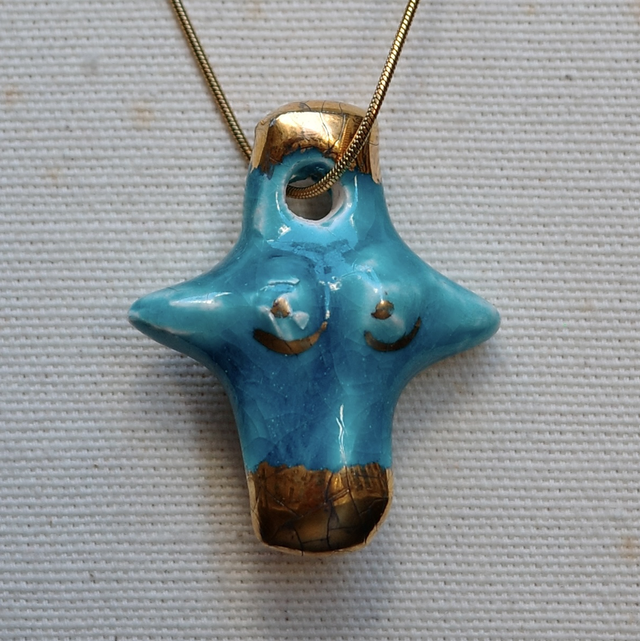 Ceramic jewellery BLUE CROSS