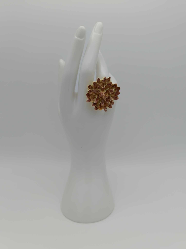 Bague en porcelaine froide Dahlia 