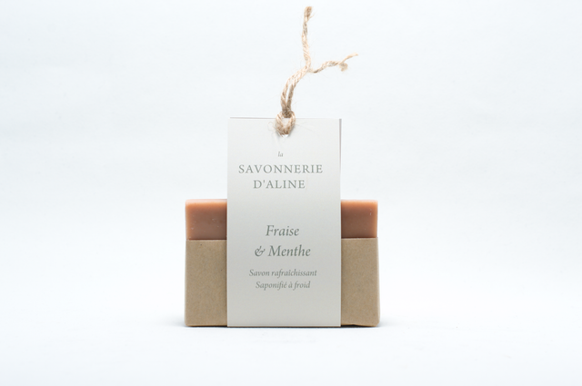Savon à la fraise et menthe