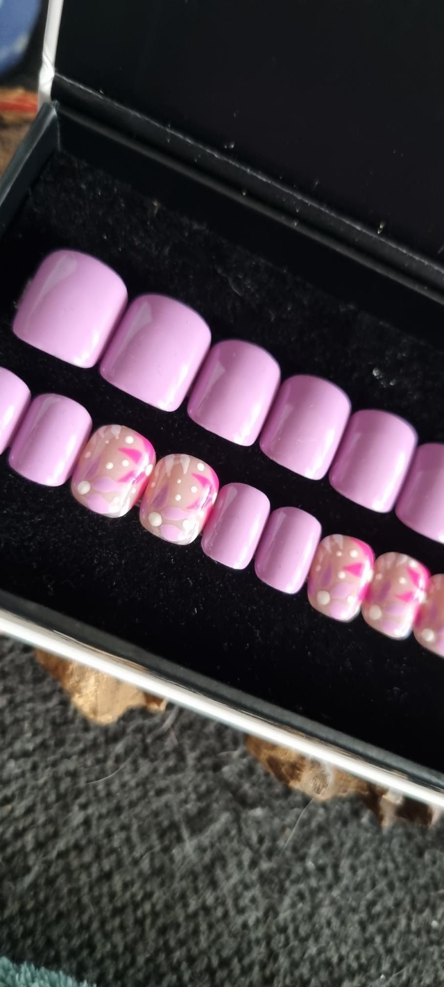 Mauve flower carré xs