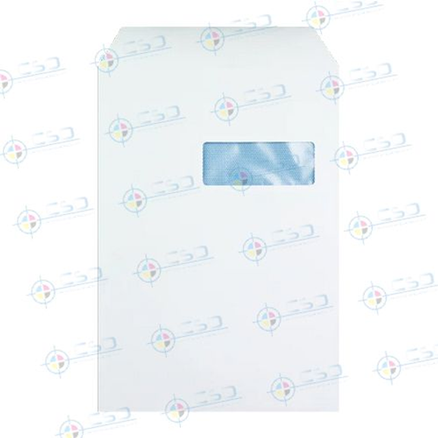 Buste mm. 229x324 pronte in 8 giorni: verticale, con finestra a destra, stampa quadricromia (prezzo con IVA)