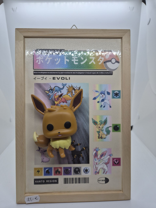 Cadre en bois Pokemon - Evoli