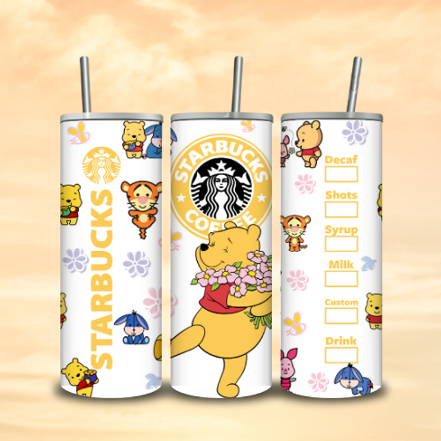 Tumbler Starbuck Winnie Bouquet
