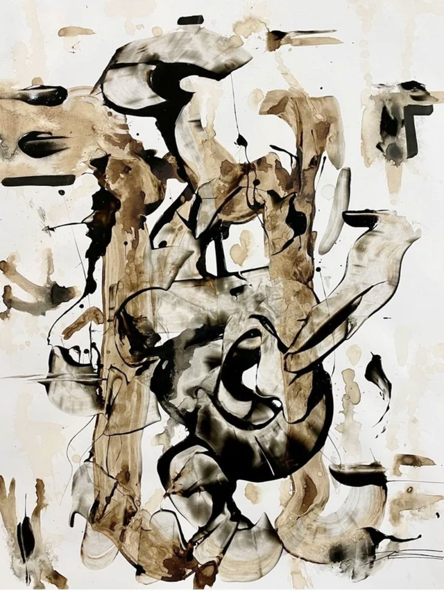 Oeuvre sur papier - Avoir l'oeil - 50x65cm